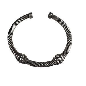 Cable Cuff Sterling Silver Bracelet Twisted Rope 31g
